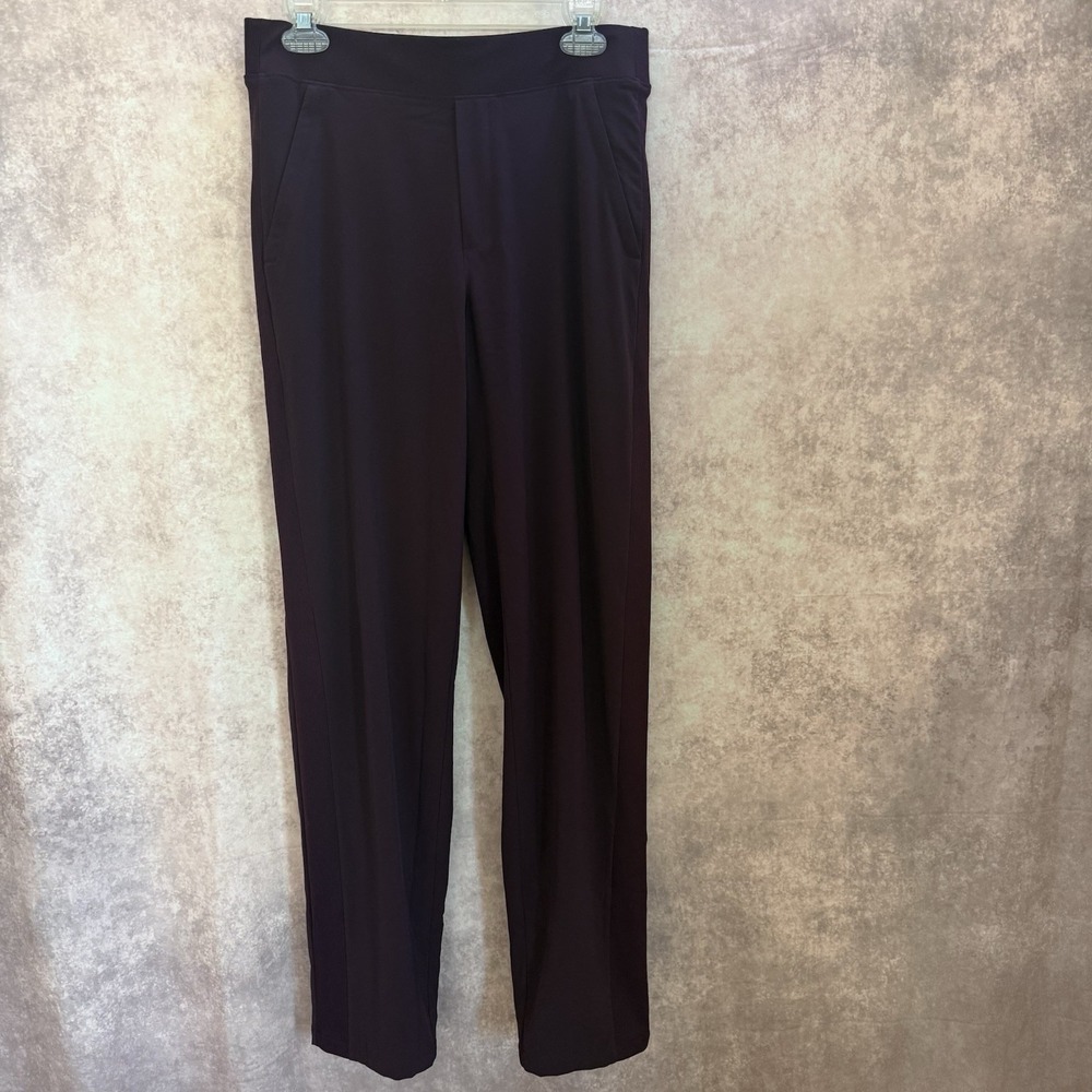 Athleta Brooklyn Lined Mid‑Rise Pant  Burgundy Soft Stretch Athleisure‎ Size 6T